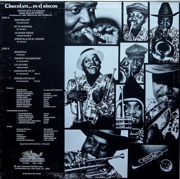 Chocolate Y Su Orquesta - Chocolate...En El Rincon | Salsoul Salsa Series (SAL - 4108) - 2 Chocolate Y Su Orquesta - Chocolate...En El Rincon | Salsoul Salsa Series (SAL - 4108) - 2