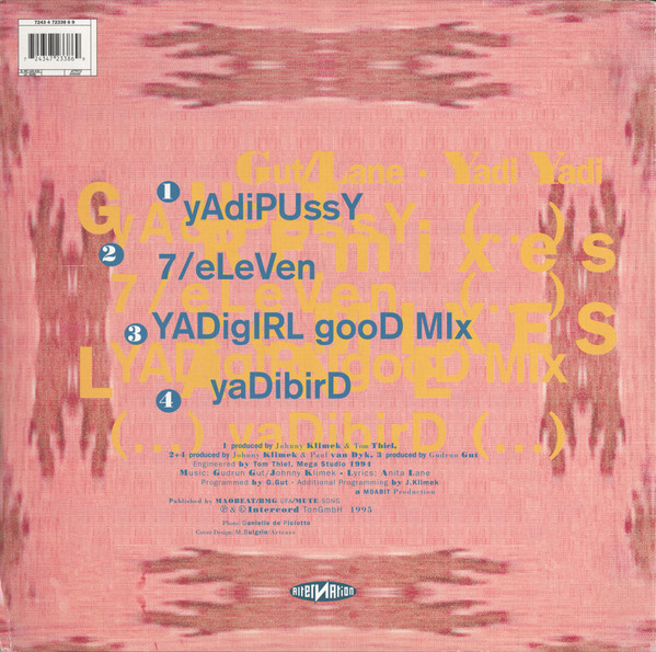 Gudrun Gut / Anita Lane - Yadi Yadi Remixes | Alternation (INT 125.435) - 2