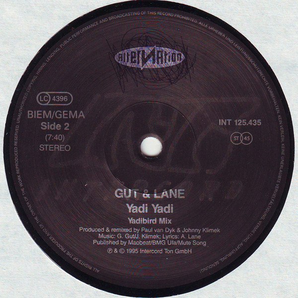 Gudrun Gut / Anita Lane - Yadi Yadi Remixes | Alternation (INT 125.435) - 4