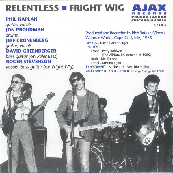 Men & Volts - Relentless / Fright Wig | Ajax Records (AJAX 009) - 2 Men & Volts - Relentless / Fright Wig | Ajax Records (AJAX 009) - 2