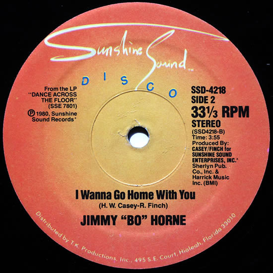 Jimmy "Bo" Horne - Is It In / I Wanna Go Home With You | Sunshine Sound Disco (SSD-4218) - 2 Jimmy "Bo" Horne - Is It In / I Wanna Go Home With You | Sunshine Sound Disco (SSD-4218) - 2