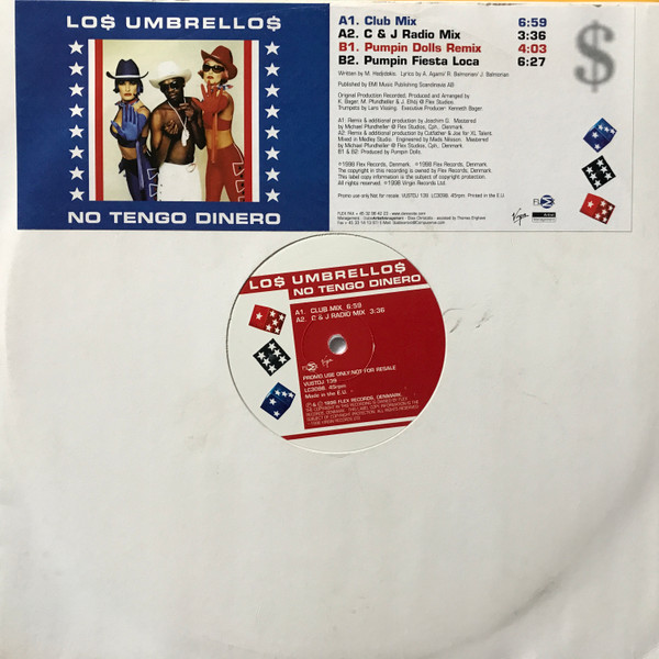 Los Umbrellos - No Tengo Dinero | Virgin (VUSTDJ 139) - main