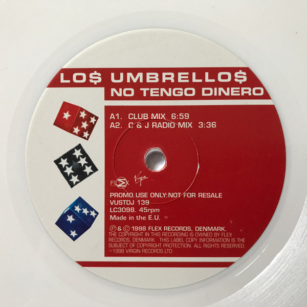 Los Umbrellos - No Tengo Dinero | Virgin (VUSTDJ 139) - 4