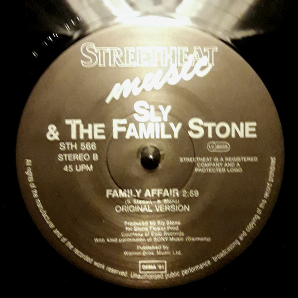Sly & The Family Stone - Family Affair | Streetheat Music (STH 566)