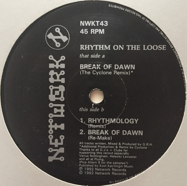 Rhythm On The Loose - Break Of Dawn | Network Records (NWKT 43) - 2 Rhythm On The Loose - Break Of Dawn | Network Records (NWKT 43) - 2
