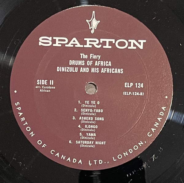Dinizulu And His Africans - The Fiery Drums Of Africa: Songs And Dances | Eurotone (124) - 4 Dinizulu And His Africans - The Fiery Drums Of Africa: Songs And Dances | Eurotone (124) - 4