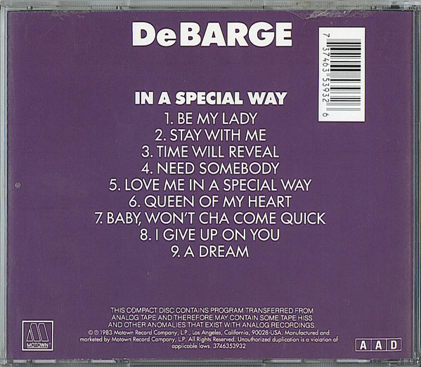 DeBarge - In A Special Way | Motown (3746353932) - 2