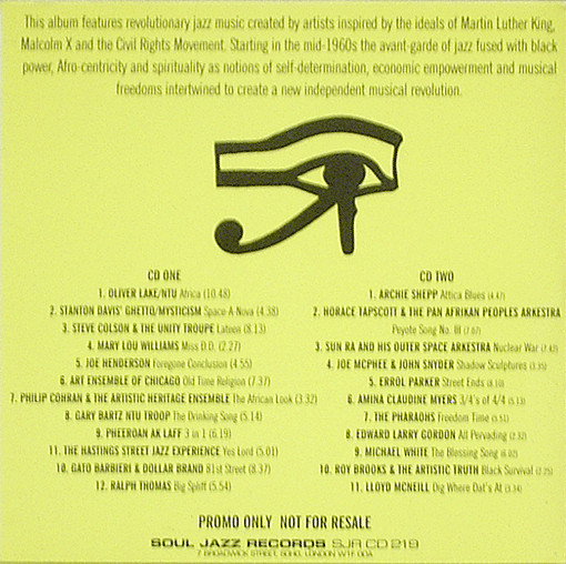 Various - Freedom Rhythm & Sound - Revolutionary Jazz & The Civil Rights Movement 1963-82 | Soul Jazz Records (SJR CD 219) - 2