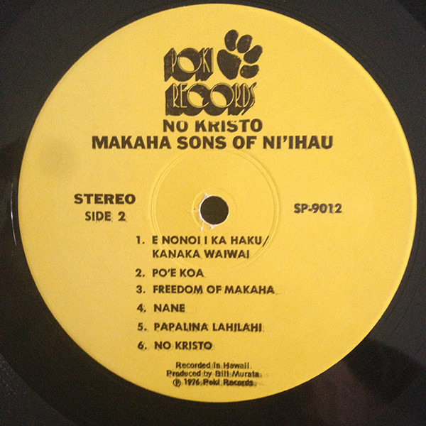 The Makaha Sons Of Ni'ihau - No Kristo | Poki Records (SP-9012) - 4 The Makaha Sons Of Ni'ihau - No Kristo | Poki Records (SP-9012) - 4