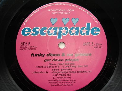 Funky Disco & Nu Groove - Get Down People | Escapade (JAPE 5) - main
