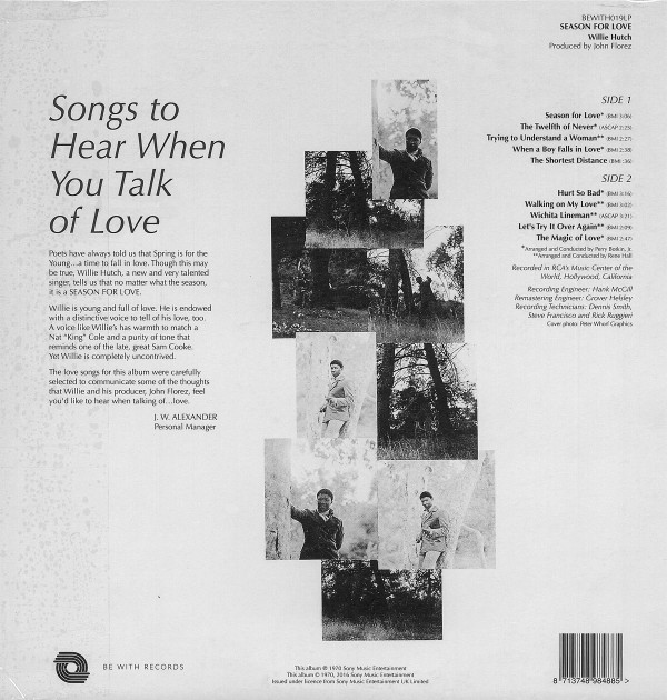 Willie Hutch - Season For Love | Be With Records (BEWITH019LP) - main Willie Hutch - Season For Love | Be With Records (BEWITH019LP) - main