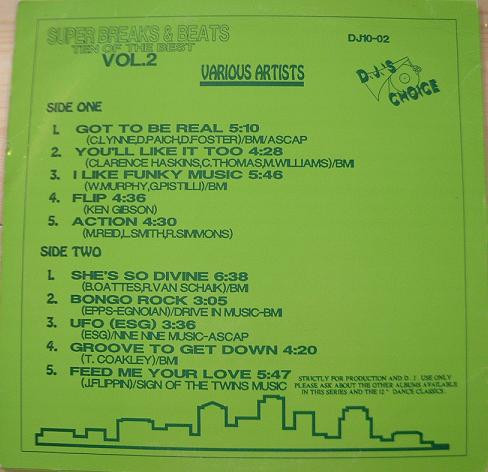 Various - Super Breaks & Beats Vol.2 | DJ's Choice (DJ10-02) - 2 Various - Super Breaks & Beats Vol.2 | DJ's Choice (DJ10-02) - 2