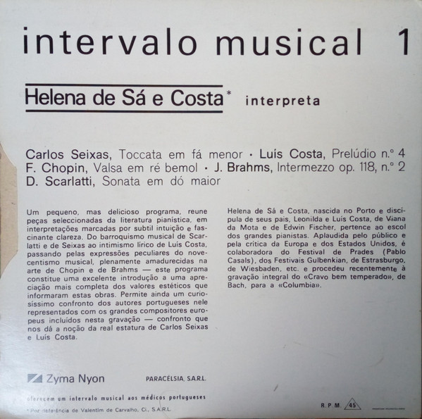 Helena Sá e Costa - Intervalo Musical 1 | Zyma Nyon (none) - 2 Helena Sá e Costa - Intervalo Musical 1 | Zyma Nyon (none) - 2