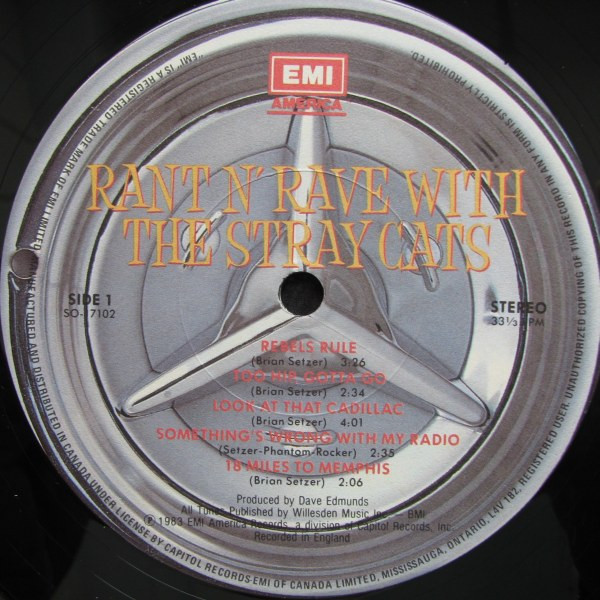Stray Cats - Rant N' Rave With The Stray Cats | EMI America (SO-17102) - 2 Stray Cats - Rant N' Rave With The Stray Cats | EMI America (SO-17102) - 2