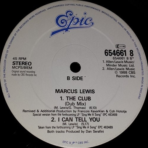 Marcus Lewis - The Club | Epic (654661 8) - 4