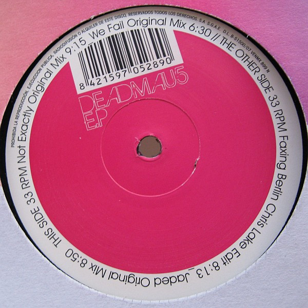 deadmau5 - Deadmau5 E.P | Vendetta Records (VENMX 899 (N)) - 2