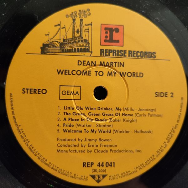 Dean Martin - Welcome To My World | Reprise Records (44 041) - 4 Dean Martin - Welcome To My World | Reprise Records (44 041) - 4