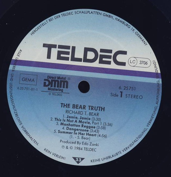 Richard T. Bear - The Bear Truth | TELDEC (6.25751 AP) - 3