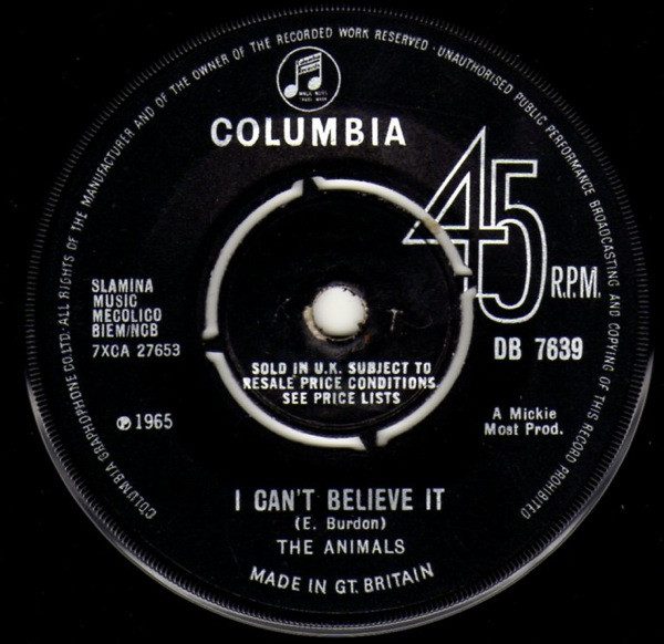 The Animals - We've Gotta Get Out Of This Place | Columbia (DB 7639) - 2 The Animals - We've Gotta Get Out Of This Place | Columbia (DB 7639) - 2