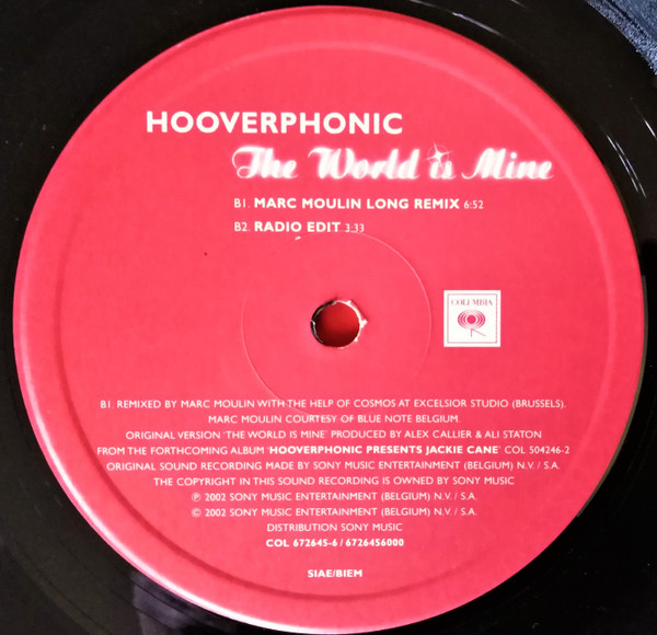 Hooverphonic - The World Is Mine | Columbia (COL 672645-6) - 4 Hooverphonic - The World Is Mine | Columbia (COL 672645-6) - 4
