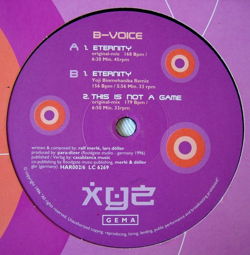 B-Voice - Eternity | Harem Records (HAR002-6) - 3