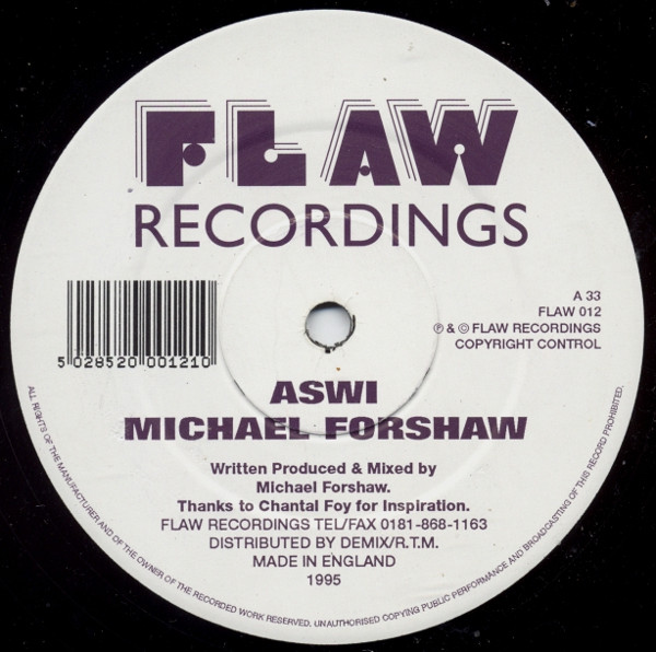 Michael Forshaw - Aswi / Gag | Flaw Recordings (FLAW 012)