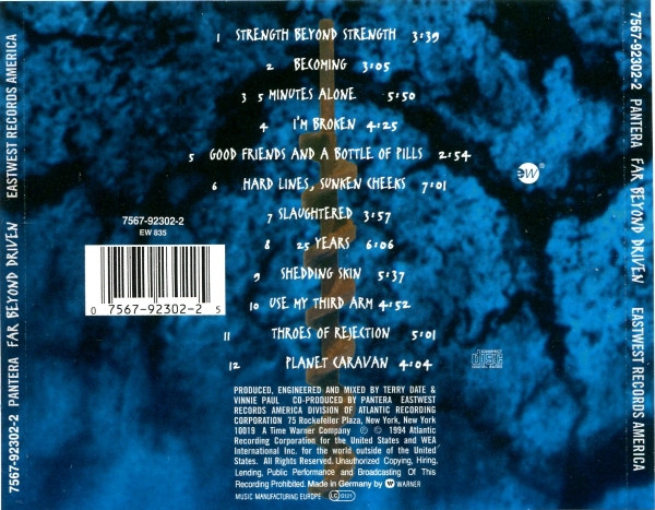 Pantera - Far Beyond Driven | EastWest (7567-92302-2) - 2