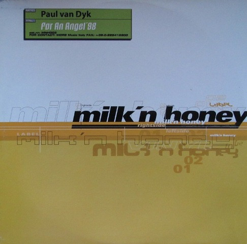 Paul van Dyk - For An Angel '98 | Milk'n Honey (MNH 003) - main Paul van Dyk - For An Angel '98 | Milk'n Honey (MNH 003) - main
