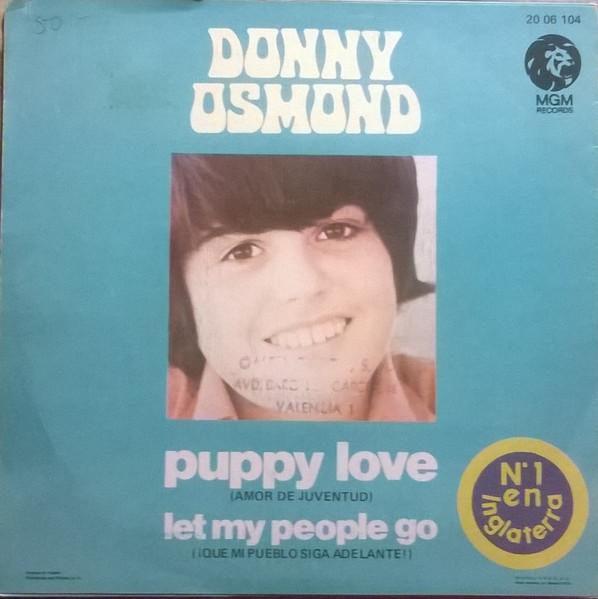 Donny Osmond - Puppy Love = Amor De Juventud | MGM Records (20 06 104) - 2 Donny Osmond - Puppy Love = Amor De Juventud | MGM Records (20 06 104) - 2