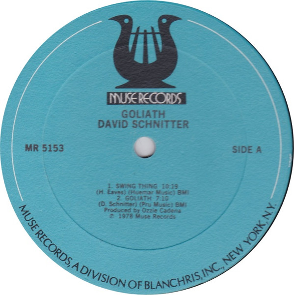 David Schnitter - Goliath | Muse Records (MR 5153) - 3