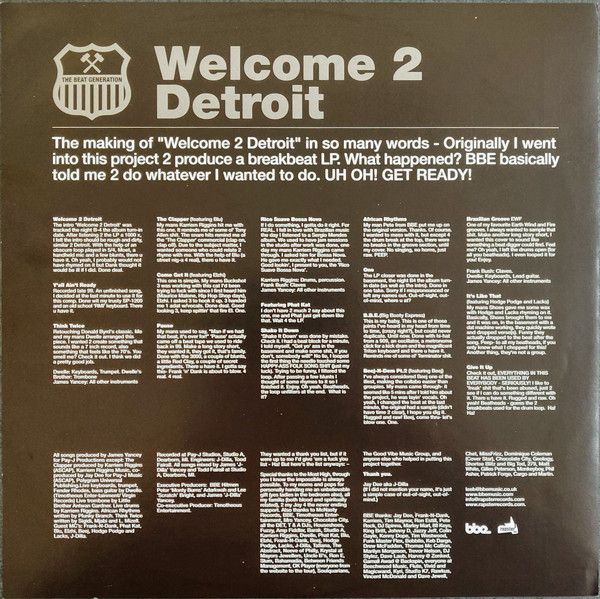 Jay Dee - Welcome 2 Detroit | BBE (BBEBGLP001) - 4