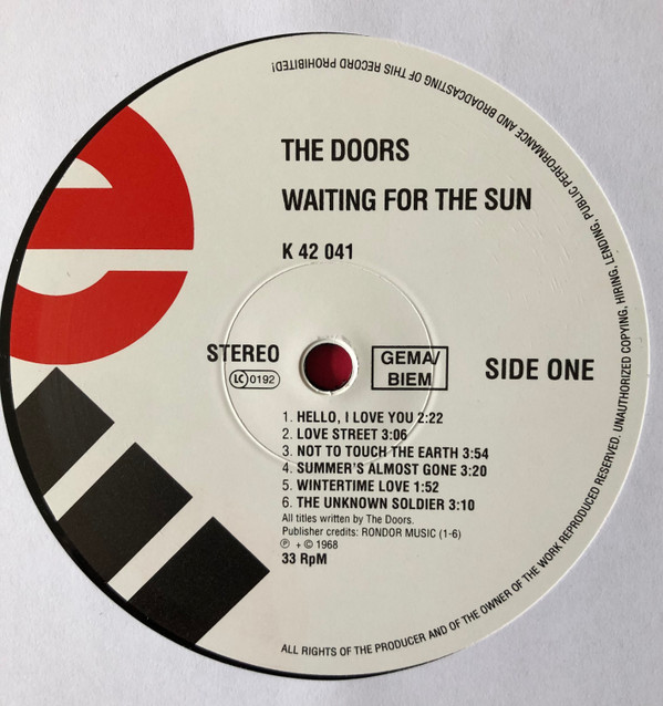 The Doors - Waiting For The Sun | Elektra (42 041) - 3 The Doors - Waiting For The Sun | Elektra (42 041) - 3