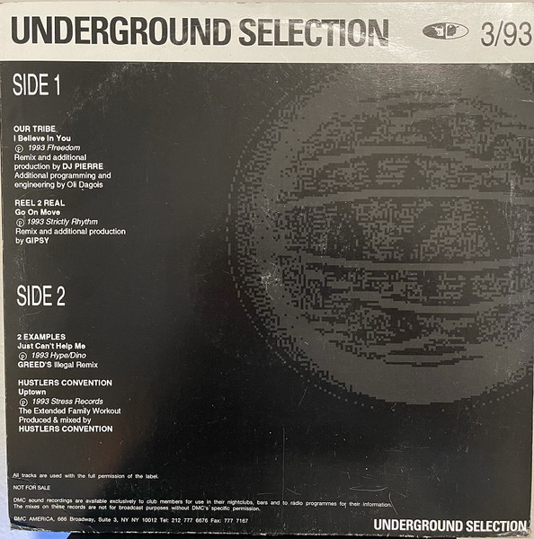 Various - Underground Selection 3/93 | DMC (DMC 122/2) - 2 Various - Underground Selection 3/93 | DMC (DMC 122/2) - 2