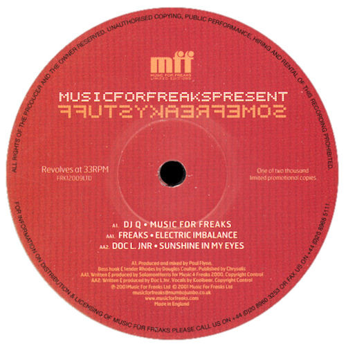 Various - Some Freaky Stuff | Music For Freaks (FRK12009LTD) Various - Some Freaky Stuff | Music For Freaks (FRK12009LTD)