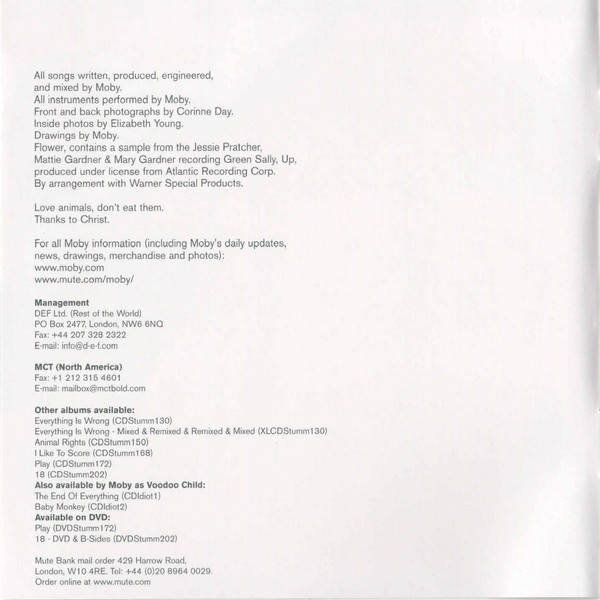 Moby - Play: The B Sides | Mute (CDSTUMM244) - 3