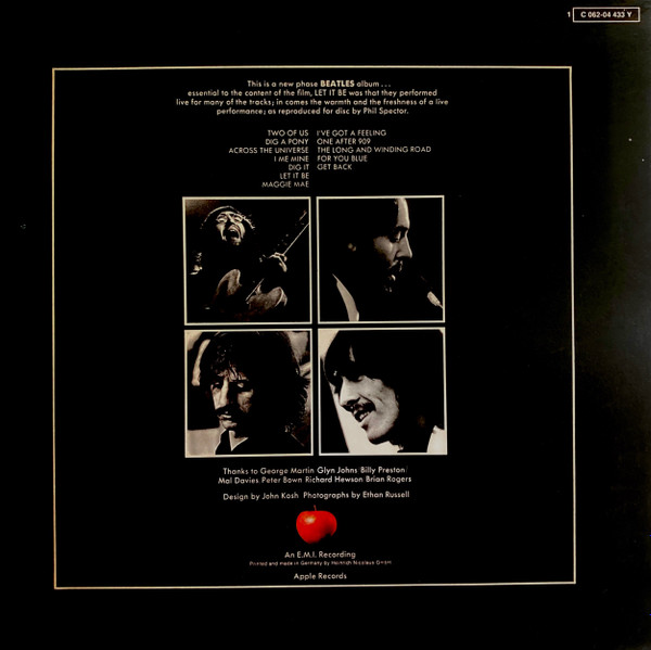 The Beatles - Let It Be | Apple Records (1C 062-04 433 Y) - 2 The Beatles - Let It Be | Apple Records (1C 062-04 433 Y) - 2