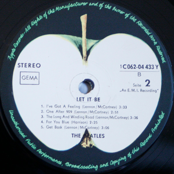 The Beatles - Let It Be | Apple Records (1C 062-04 433 Y) - 4 The Beatles - Let It Be | Apple Records (1C 062-04 433 Y) - 4