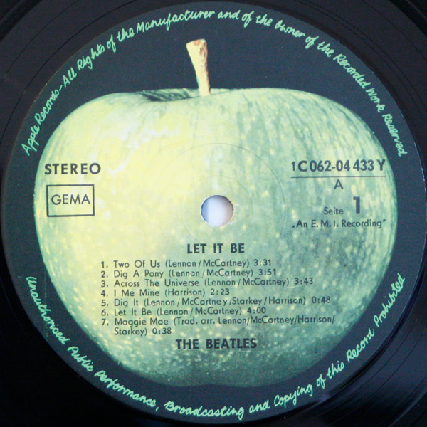 The Beatles - Let It Be | Apple Records (1C 062-04 433 Y) - 3 The Beatles - Let It Be | Apple Records (1C 062-04 433 Y) - 3