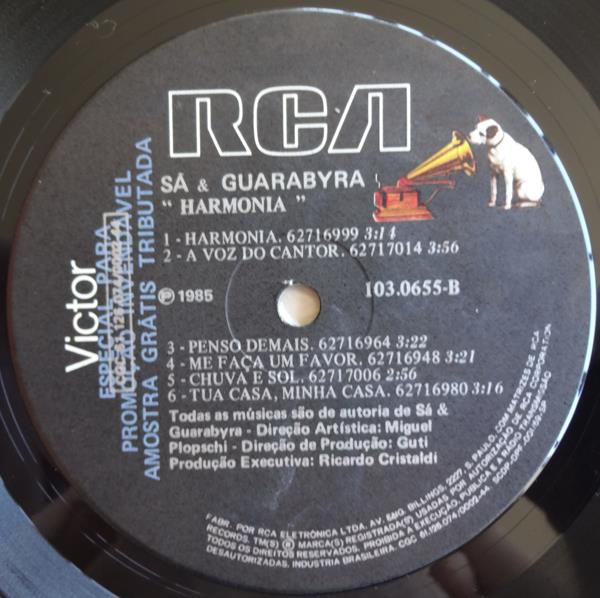 Sá & Guarabyra - Harmonia | RCA Victor (103.0655) - 4