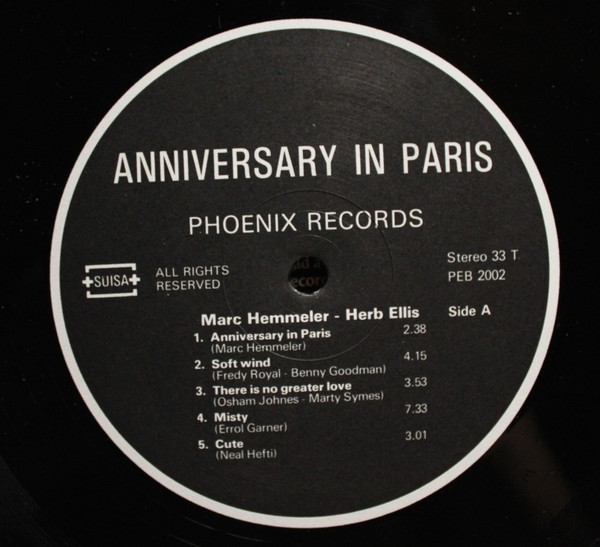 Marc Hemmeler / Herb Ellis - Anniversary In Paris | Phoenix Records (PEB 2002) - 4 Marc Hemmeler / Herb Ellis - Anniversary In Paris | Phoenix Records (PEB 2002) - 4