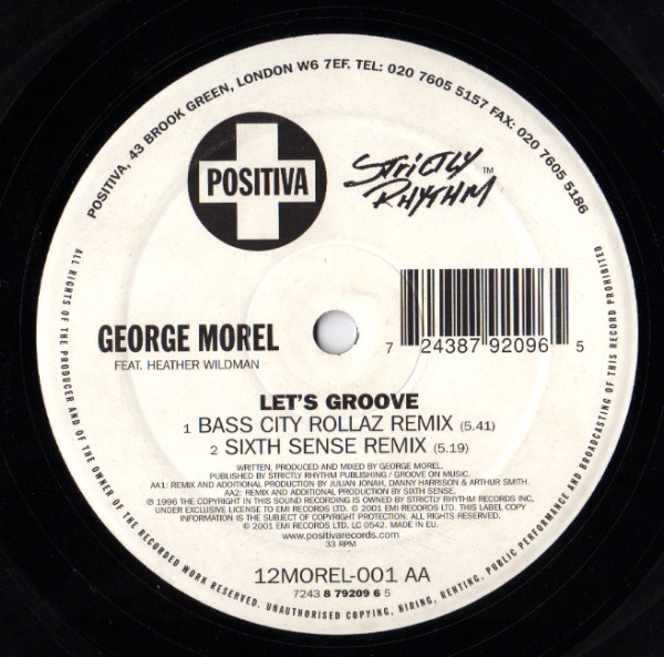 George Morel Feat. Heather Wildman - Let's Groove | Positiva (12MOREL-001) - 2 George Morel Feat. Heather Wildman - Let's Groove | Positiva (12MOREL-001) - 2