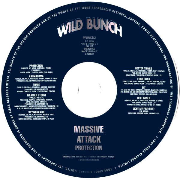 Massive Attack - Protection | Wild Bunch Records (wbrcd2) - 3