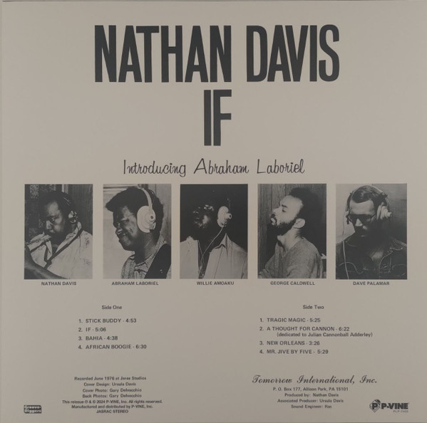 Nathan Davis - If | P-Vine Records (PLP-7403) - 4