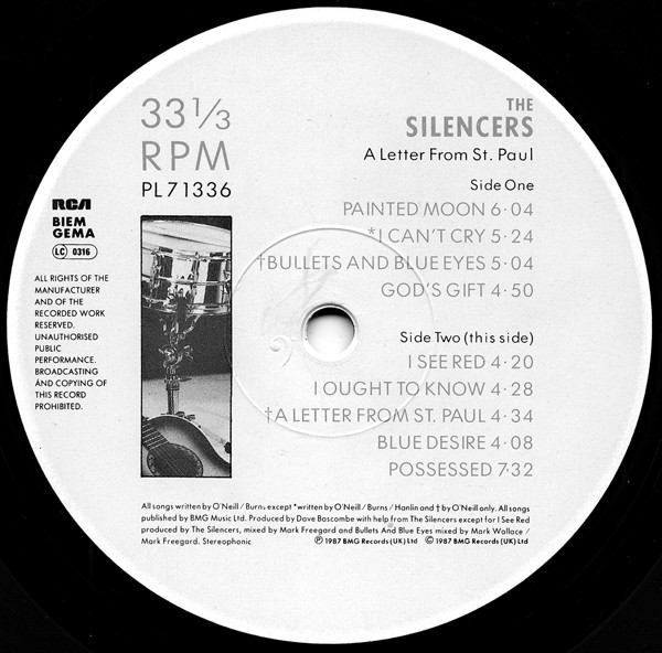 The Silencers - A Letter From St. Paul | RCA (PL 71336) - 4 The Silencers - A Letter From St. Paul | RCA (PL 71336) - 4