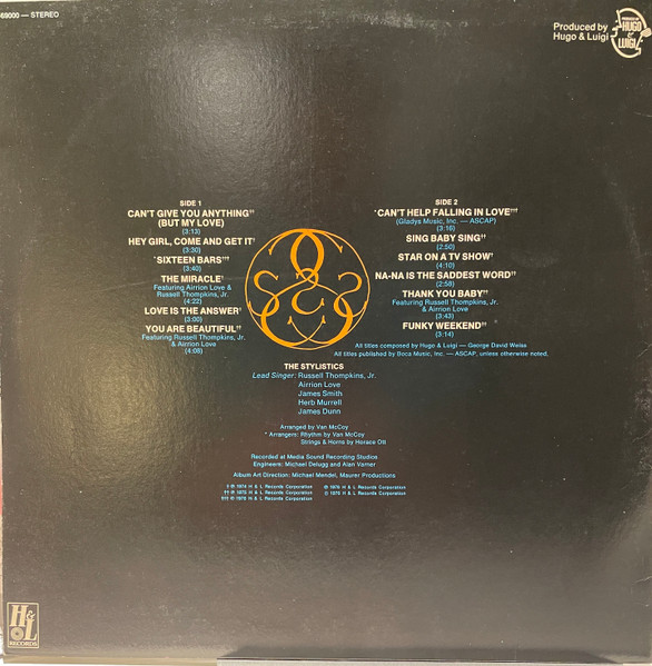 The Stylistics - The Best Of The Stylistics Volume II | H & L Records (HL-69000) - 2