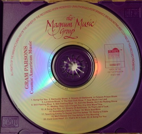 Gram Parsons - Cosmic American Music CD | The Magnum Music Group (CDSD 077) - 3 Gram Parsons - Cosmic American Music CD | The Magnum Music Group (CDSD 077) - 3