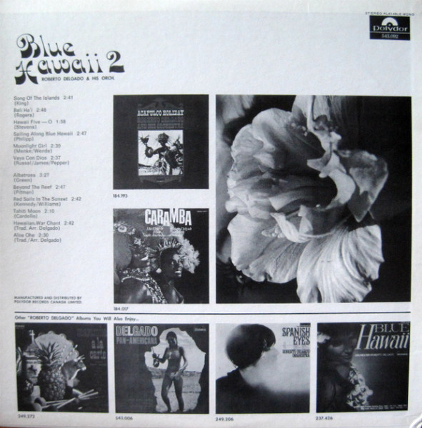 Roberto Delgado & His Orchestra - Blue Hawaii 2 [Vinyl] | Polydor (543.092) - 3