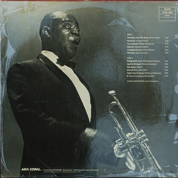 Louis Armstrong And His Orchestra - Satchmo Sings | MCA Coral (52.013) - 4 Louis Armstrong And His Orchestra - Satchmo Sings | MCA Coral (52.013) - 4