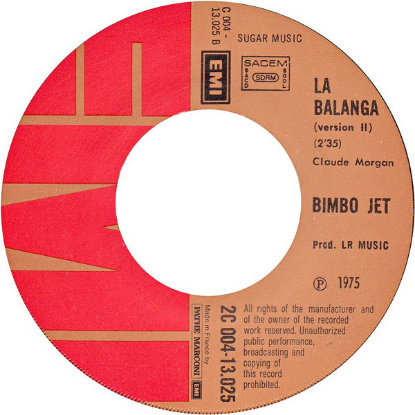 Bimbo Jet - La Balanga | EMI (2C004-13025) - 4