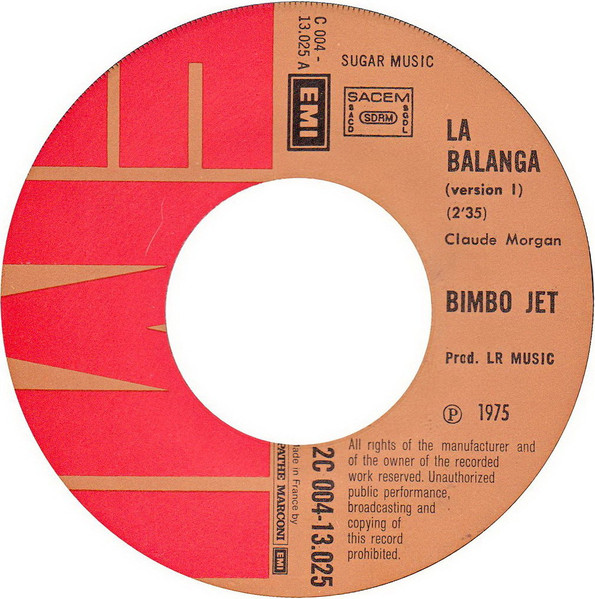 Bimbo Jet - La Balanga | EMI (2C004-13025) - 3